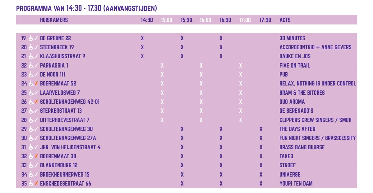 En hier is de line-up voor 2025!